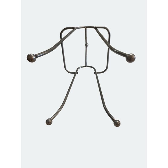 Vintage Wrought Iron Towel Holder Stand Free Standing Bathroom Organizer - Picture 7 of 7